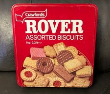 Rovers Crawford's Vintage Biscuit Tins 80's/90's Collectible