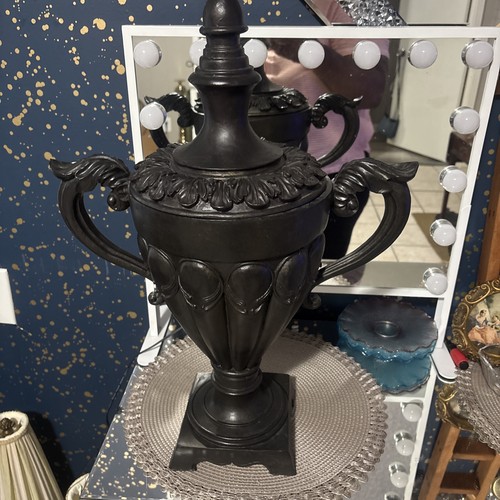 Antique cast iron urn - iron, with