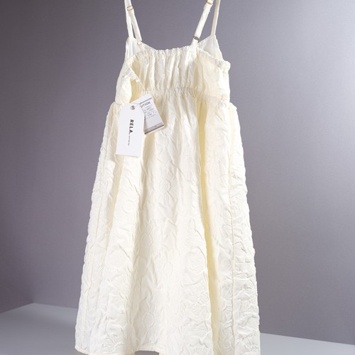 Rela white embossed floral - rela,