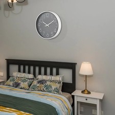 Classic Non Ticking Round Wall Clock Modern Silent Quartz Bedroom Kitchen Office