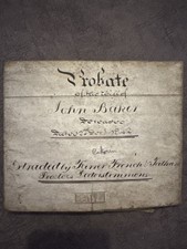 1842 Probate Will John Baker