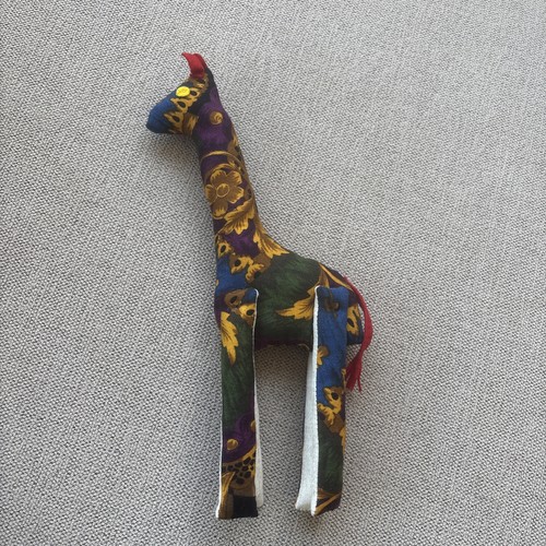 Handmade fabric giraffe - giraffe, 30cm