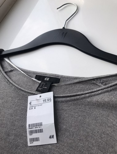 Grey stretch fine knit - fine,
