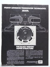 retro magazine advert 1981 PEAVEY black widow