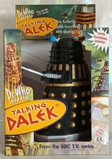 Doctor Who Black Gold Talking Dalek Action Figure Product Enterprise