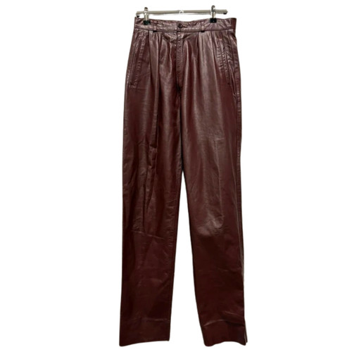 Vintage burgundy leather - burgundy,