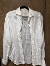 Luxury Luca Faloni Portofino Italian Linen Shirt | White | Size 40 RRP £175