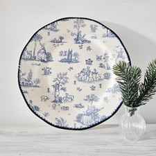 Woods & Sons Blue Dinner Plate
