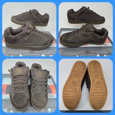 Airwalk mens brock trainers size 8 brown chunky skate shoes skateboarding eu 42