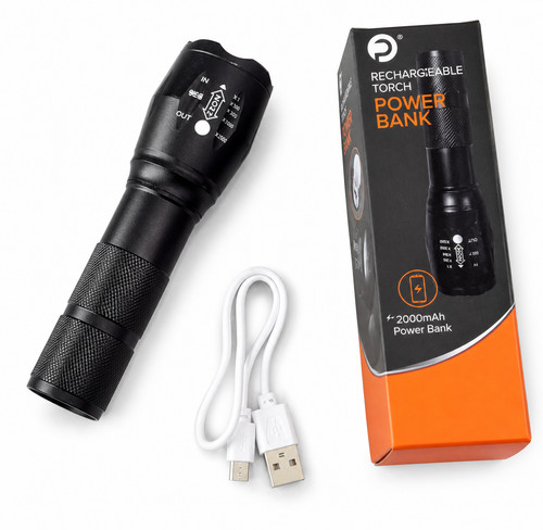Rechargeable led torch - rechargeable,