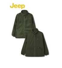 Jeep 1941 Khaki Green Reversible Fleece/Jacket - Men's - M