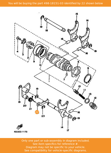Yamaha lever shift - lever,, 3