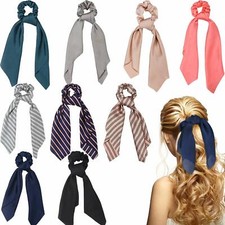 10 Pack Hair Scrunchies Silk