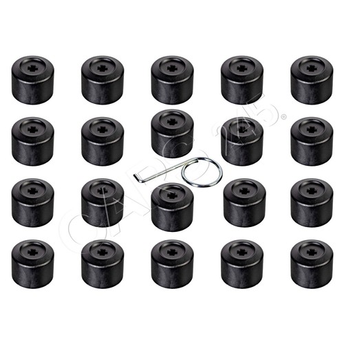 Black cap wheel bolt - cap, febi