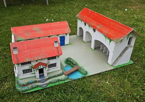 Vintage toy farmhouse farm - vintage,