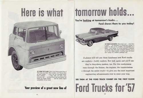 1957 ford tilt cabs - 1957, truck