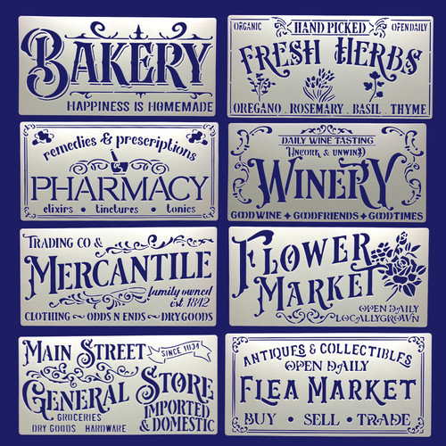 Set victorian style shop - style,