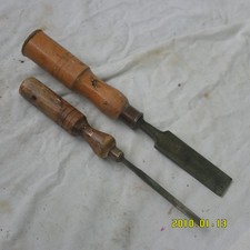 2 - Woodworking Chisels, 1 - by A. G. Gearson, Sheffield., the other by Ward.