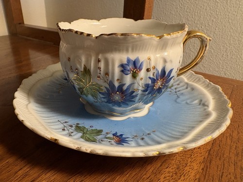 German tea cup and - tea, saucer