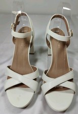 New look White Heeled Shoes