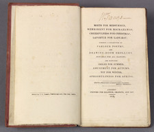 PARLOUR POETRY 1823 SHARPE Mirth for Midsummer rare verse in publisher's board