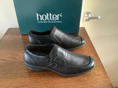 Hotter linden black leather - linden,