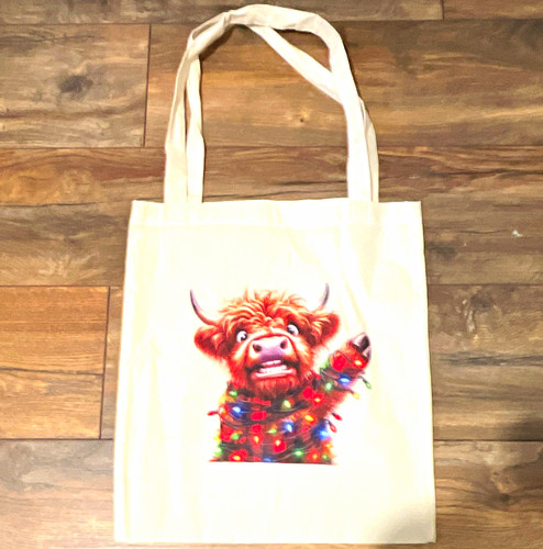 Beige canvas tote bag - canvas,
