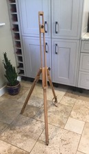Vintage Wooden Floor Easel Tripod Legs Adjustable Folding Indoors/Outdoors Gift