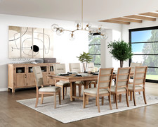 9 PC RUSTIC OAK FINISH 102"