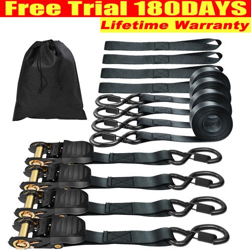 Retractable ratchet straps - straps, 5m