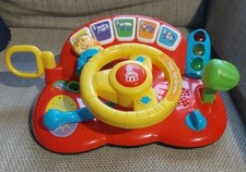 Vtech 166603 Tiny Tot Driver Toddler Interactive Driver Toy - Multicoloured VGC.