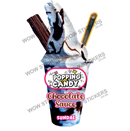 Popping candy chocolate sauce - popping,