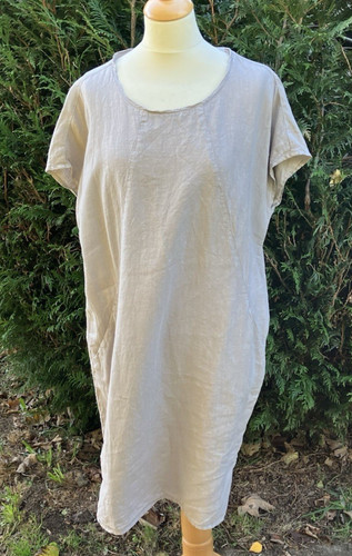 Backstage 100 linen dress - 100%,