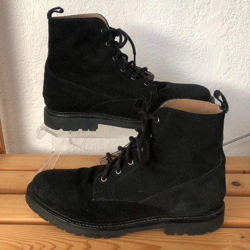 Hudson mens suede black - by,
