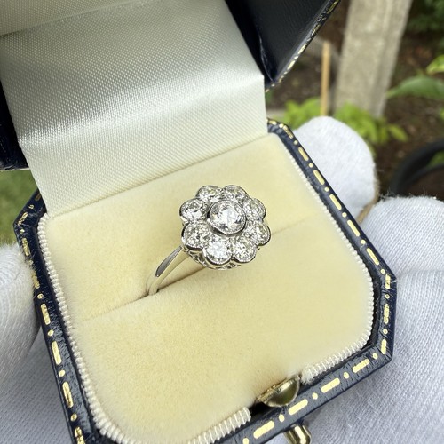 Platinum natural diamond daisy - platinum,
