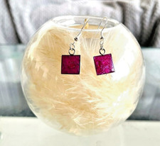 Handmade Resin Red sparkly