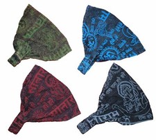 New Om Print Cotton Hair Band