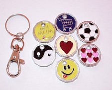 2 x COIN TOKEN KEYRING £1