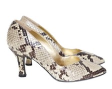 Snakeskin Court Shoes -