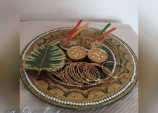 Handmade large round Henna