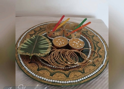 Handmade large round henna - handmade,