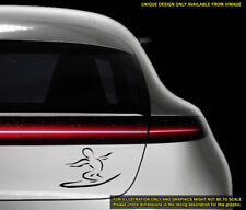 Artistic Arty Surfing Surfers Vinyl Window Stickers Decals Graphics Van Camper