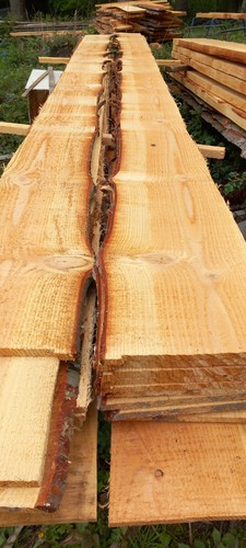 Timber cladding waney edge - cladding, ,waney