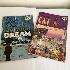 2 Vintage Gilbert Shelton Comics Fat Freddy’s Cat/Philbert Desanex 100,000 Dream