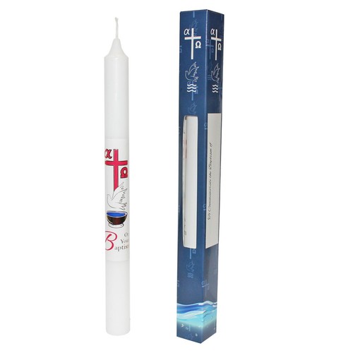 First light baptismal candle - first,