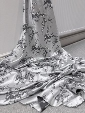 1 Meter Silver Floral Blossom