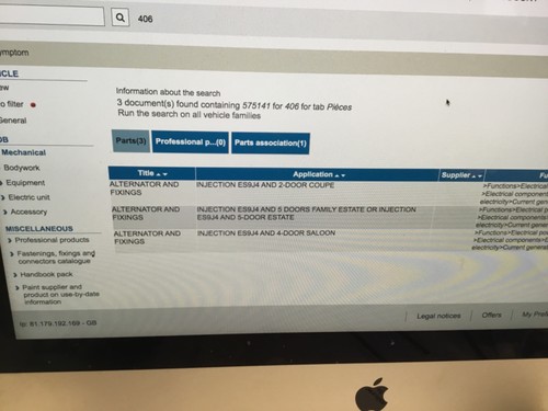 Peugeot 406 605 607 806 - peugeot,
