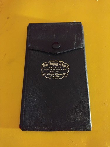 Vintage masonic medal holder - vintage,