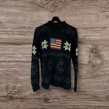 Ralph Lauren Polo Sport Sweater Jumper USA Flag Southwestern Fair Isle Knit 