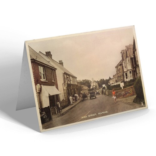Greeting card vintage - greeting, sussex